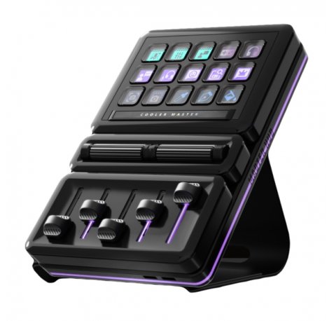 Cooler Master Hub Stream Kit - Master hub 3 x Knob - Master Hub Encoder IPS Display - Streaming - Gaming - Negro