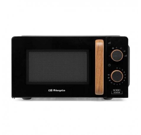 Orbegozo Mi 2120 Microondas - Capacidad 20L - Potencia 700W - 6 Niveles de Potencia - Temporizador 30min - Descongelacion