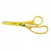 Milan Basic Colours Tijeras de 13.4cm - Mango Ergonomico - Punta Redondeada - Hoja de Acero Inoxidable - Color Amarillo (10 uds)