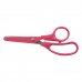 Milan Basic Colours Tijeras de 13.4cm - Mango Ergonomico - Punta Redondeada - Hoja de Acero Inoxidable - Color Rosa (10 uds)