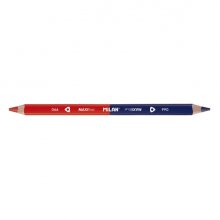 Milan Maxi Lapices Bicolor - Triangulares - Color Rojo y Azul (12 uds)