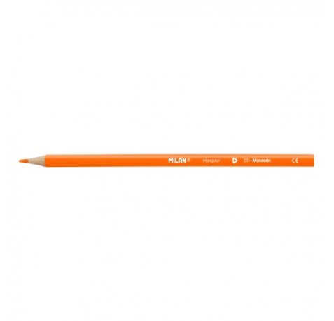Milan Unicolor Lapices de Color Naranja - Triangular - Color Naranja (12 uds)