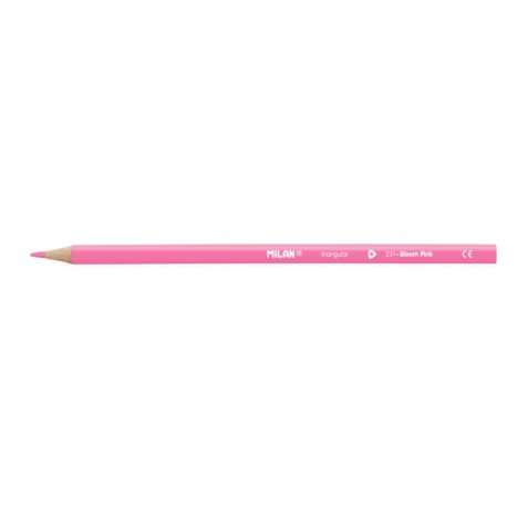 Milan Unicolor Lapices de Color Rosa - Triangular - Color Rosa (12 uds)