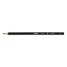Milan Unicolor Lapices de Color Negro - Triangular - Color Negro (12 uds)