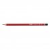 Milan Lapices de Grafito HB - Hexagonales - Color Rojo (12 uds)