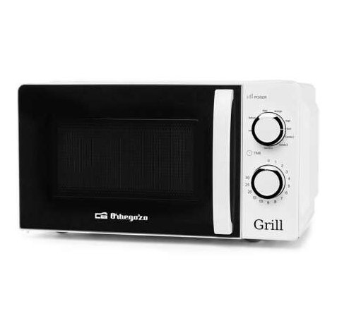 Orbegozo MIG 2130 Microondas Multifuncion - Capacidad 20L - Potencia 700W - Grill 900W - 5 Niveles de Potencia - Funcion Descongelacion - Temporizador 30min