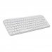 Mars Gaming MK-SILENKEYS Teclado Completo Inalambrico - Bluetooth - Disposicion Francesa AZERTY FR - 720mAh - Teclas Silenciosas de Perfil Bajo - Accesos Directos - 384x132x24mm - Color Blanco