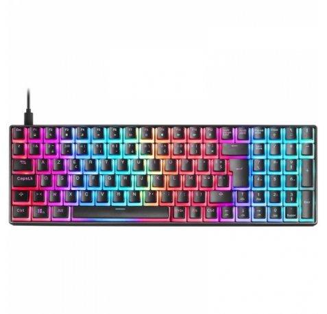Mars Gaming MKULTRA Teclado Gaming Premium - Tamaño Compacto 96% - Teclas PBT Pudding - Iluminacion RGB Chroma - Switches Antipolvo OUTEMU - USB-C Extraible - Color Negro