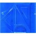 Maped Estuche de Reglas con Cierre - Reglas de 30 cm. y 15 cm. Escuadra de 20 cm. Cartabon de 25 cm. y Transportador de 12 cm. - Transparentes - Estuche en Colores Surtidos