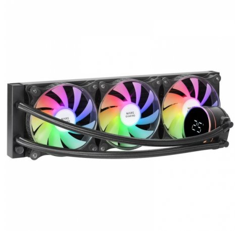 Mars Gaming ML-LCD360 Refrigeracion Liquida ARGB - Disipacion Superior - Ventiladores ARGB 120mm - Pantalla LCD - TDP 600W - Tubos Teflon - Multisocket Universal - Color Negro