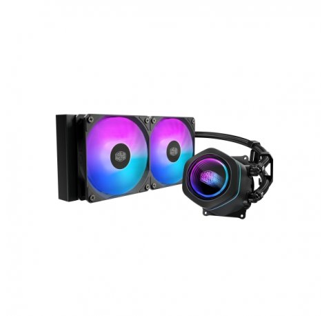 Cooler Master Masterliquid Core Nex 240 ARGB Kit de Refrigeracion Liquida - Ventiladores Preinstalados - Color Negro