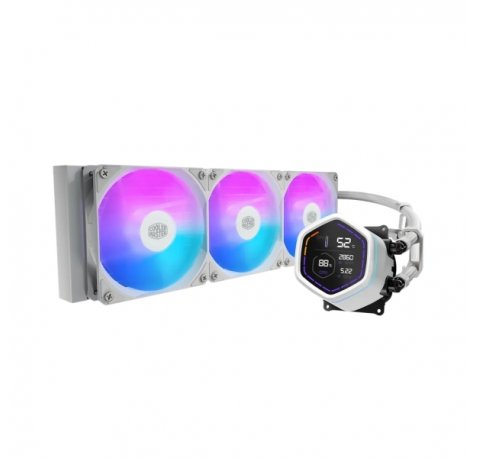 Cooler Master Masterliquid Core Nex Digital 360 ARGB Kit de Refrigeracion Liquida - Pantalla LED Digital 2,1" - Color Blanco