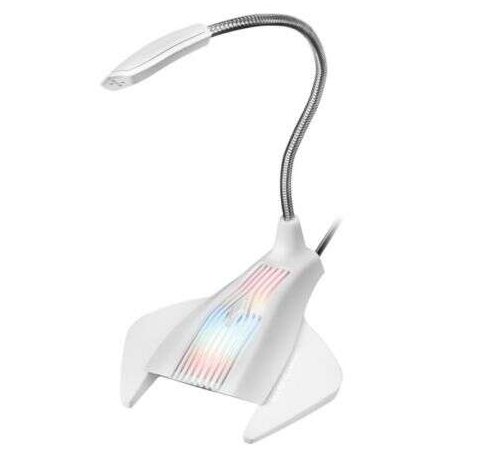 Mars Gaming MMiC Microfono de Mesa con Cuello Flexible USB - Iluminacion RGB - Boton Silencio - Cable de 1.50m