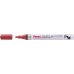 Pentel Paint Marker Marcador de Pintura - Punta Media 4.5mm - Permanente en todas las Superficies - Resistente a Luz y Agua - Cuerpo de Aluminio - Color Rojo Perla (12 uds)