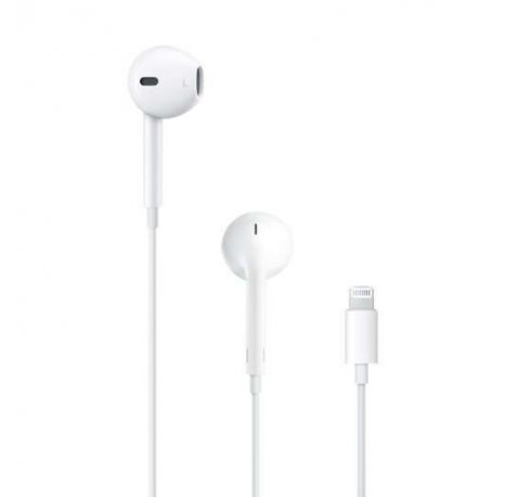 Apple EarPods Auriculares Binaurales Lightning - Microfono Integrado - Control de Volumen - Color Blanco