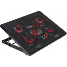Mars Gaming MNBC2 Base de Refrigeracion para Portatil hasta 17.3" USB - Inclinacion Ajustable - 5 Ventiladores - Iluminacion LED Rojo Mars Gaming MNBC2 Base de Refrigeracion para Portatil hasta 17.3" USB - Inclinacion Ajustable - 5 Ventiladores - Iluminacion LED Rojo