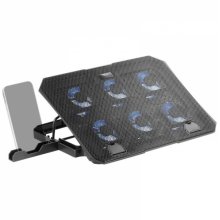 Mars Gaming MNBC23 Base de Refrigeracion - 6 Ventiladores LED Azul - Stand Ajustable - Estructura Resistente - Soporte Smartphone Integrado - Color Negro Mars Gaming MNBC23 Base de Refrigeracion - 6 Ventiladores LED Azul - Stand Ajustable - Estructura Resistente - Soporte Smartphone Integrado - Color Negro