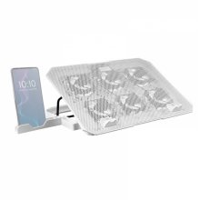 Mars Gaming MNBC23 Base de Refrigeracion - 6 Ventiladores LED Azul - Stand Ajustable - Estructura Robusta - Soporte Smartphone - 2 Puertos USB 2.0 - Color Blanco Mars Gaming MNBC23 Base de Refrigeracion - 6 Ventiladores LED Azul - Stand Ajustable - Estructura Robusta - Soporte Smartphone - 2 Puertos USB 2.0 - Color Blanco