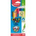 Maped Color´Peps Star Pack de 12 Lapices de Colores Triangulares - Mina Suave - Madera Certificada FSC - Colores Surtidos