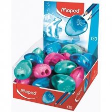 Maped I-Gloo Sacapuntas de 2 Orificios con Deposito de Gran Capacidad - Forma Ergonomica - Colores Surtidos (30 uds) Maped I-Gloo Sacapuntas de 2 Orificios con Deposito de Gran Capacidad - Forma Ergonomica - Colores Surtidos (30 uds)