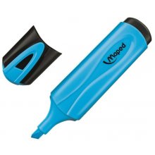 Maped Peps Classic Marcador Fluorescente - Punta Biselada - Trazo de 1 a 5mm - Ideal para Subrayar y Resaltar - Color Azul (12 uds)