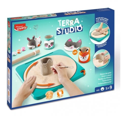Maped Terra Studio Taller de Ceramica - Kit Infantil Completo y Facil de Usar - Para NiÃ±os a partir de 5 AÃ±os