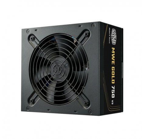 Cooler Master MWE V3 Fuente de Alimentacion 80+ Gold 750W - ATX 3.1 - 12V-2X6 - PFC Activo - No Modular