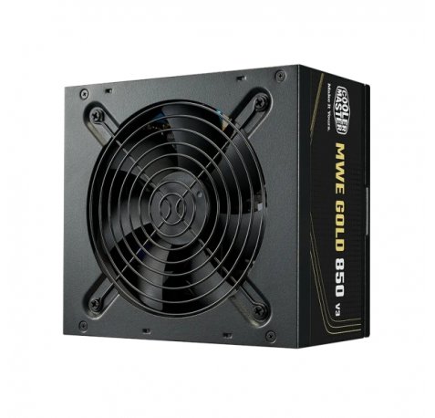 Cooler Master MWE V3 Fuente de Alimentacion 80+ Gold 850W - ATX 3.1 - 12V-2X6 - PFC Activo - No Modular