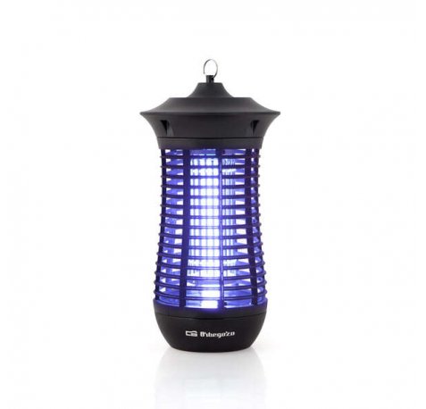 Orbegozo MQ 4018 Mata Insectos Electrico - Ecologico y Facil de Usar - sin Emision de Agentes Contaminantes - Elimina Insectos con Descarga Electrica - Luz Ultravioleta para Atraer a Los Mosquitos