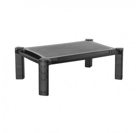 Aisens Soporte Elevador XL para Monitor hasta 32" o Portatil - Regulable en Altura - Compartimento Guardaobjetos - Gestion de Cables - Peso Max. 10kg