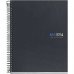Miquel Rius Notebook4 Cuaderno de Espiral Formato A5 - 160 Hojas Lisas Microperforadas con 2 Taladros - Cubiertas de Carton Extraduro - Color Gris Oscuro