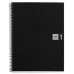 Miquel Rius Notebook1 Cuaderno de Espiral Formato A4 - 80 Hojas Microperforadas con 4 Taladros - Cuadricula 5x5 - Banda de las Hojas Gris - Cubiertas de Polipropileno - Color Negro (5 uds)