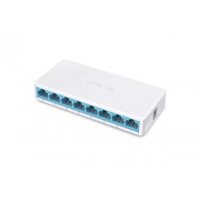 Mercusys MS108 Switch 8 Puertos RJ45 10/100 Mbps - Color Blanco