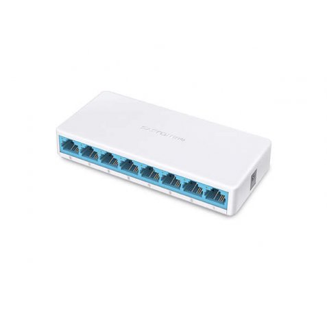 Mercusys MS108 Switch 8 Puertos RJ45 10/100 Mbps - Color Blanco