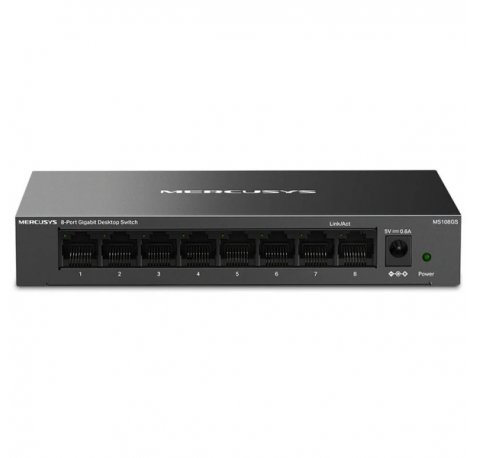 Mercusys Switch 8 Puertos Gigabit RJ45 10/100/1000Mbps con Auto-Negociacion - Plug & Play - Tecnologia Verde