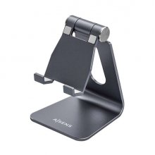 Aisens Soporte de Sobremesa Tamaño M Ajustable (1 Pivote) para Movil / Tablet - Color Gris