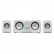 Mars Gaming MSX MS22 Sistema de Sonido - 35W Potencia - Sistema 2.2 con 4 Drivers - DSP Avanzado - Efecto RGB Flow - Conexion Jack Universal - Color Blanco