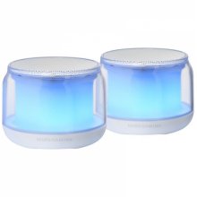 Mars Gaming MS-AURA Altavoces Bluetooth RGB - Sonido Envolvente 15W - DSP Personalizado - Iluminacion RGB 360º - Bluetooth 5.3 - Conexion Jack - Control Intuitivo - Color Blanco