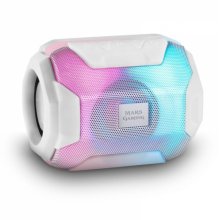 Mars Gaming SoundBlast Altavoz Portatil - Sonido Impactante - Drivers Activos y Pasivos Ultra-BASS - Bluetooth 5.0 - USB y MicroSD - 8 Horas de Autonomia - Color Blanco