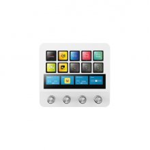 Mars Gaming MSD-PRO Dispositivo de Control para Retransmisiones/Streaming, Trabajo, Gaming - 10 Teclas LCD - 4 Diales Personalizables - Software Personalizable - 137x124x50mm - Color Blanco