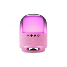 Mars Gaming MS-FLOW Altavoz Bluetooth de 15W - Luces RGB 360 Grados - Bateria de 2000mAh - Compacto - Alcance hasta 10m - Color Rosa