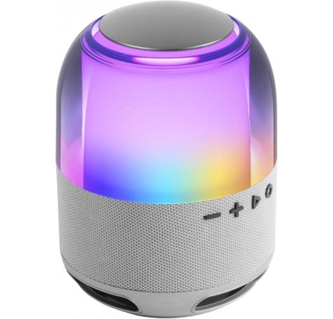 Mars Gaming MS-FLOW Altavoz Bluetooth de 15W - Luces RGB 360 Grados - Bateria de 2000mAh - Compacto - Alcance hasta 10m - Color Blanco