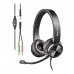NGS MSX 11 Pro Auriculares con Microfono Flexible - Diadema Ajustable - Almohadillas Acolchadas - Control en Cable - Cable de 1.80m