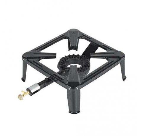 Muvip Cocina de Gas 1 Fuego - Quemador de Hierro Fundido - 7kw de Potencia - Llave de Regulacion de Gas