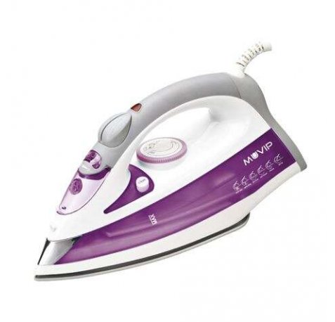 Muvip Plancha de Ropa con Vapor 2200W - Suela de Ceramica - Deposito de 350ml - Control de Temperatura - Cable de 1.80m