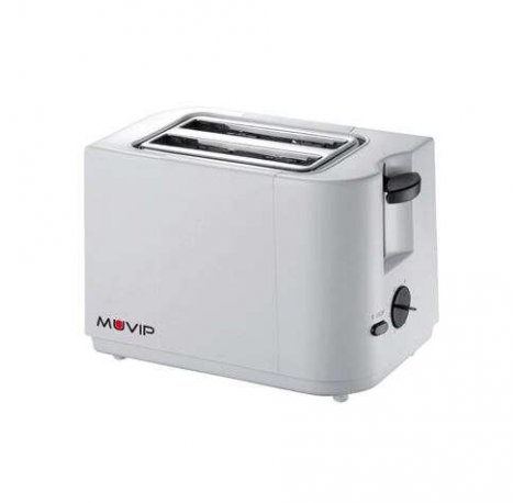 Muvip Tostadora de Pan 700W - Capacidad para 2 Rebanadas - 6 Niveles de Tostado - Parada Automatica y Manual