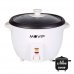 Muvip Arrocera - Capacidad 1.5 Litros - Potencia 500W - Sistema de Coccion y Calentamiento - Recipiente Interior de Aluminio Antiadherente - Tapa de Cristal - Color Blanco