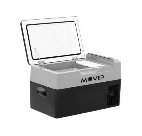 Muvip Nevera de Compresor Portatil 20 Litros 50W - Asas de Transporte - Compresor Silencioso - Color Negro