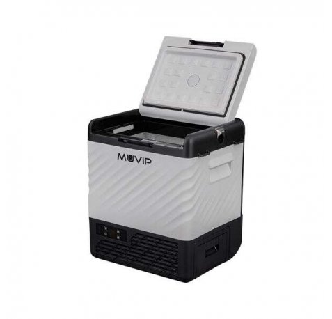 Muvip Nevera Portatil Tipo Trolley con Compresor 21 Litros - Compresor Silencioso - Ruedas y Asa de Transporte - Color Gris