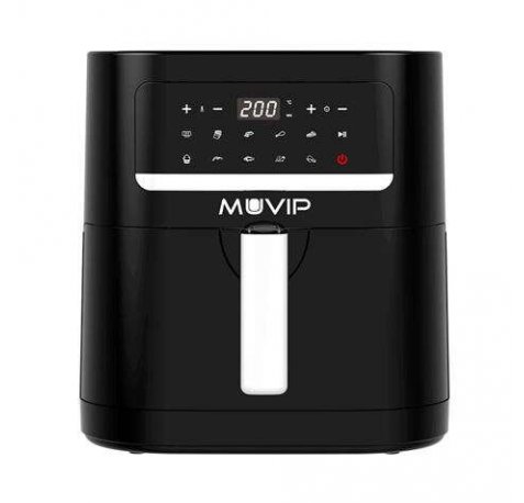 Muvip Freidora Aire Caliente 7 Litros 1800W Pantalla Tactil - 10 Programas de Coccion - Color Negro